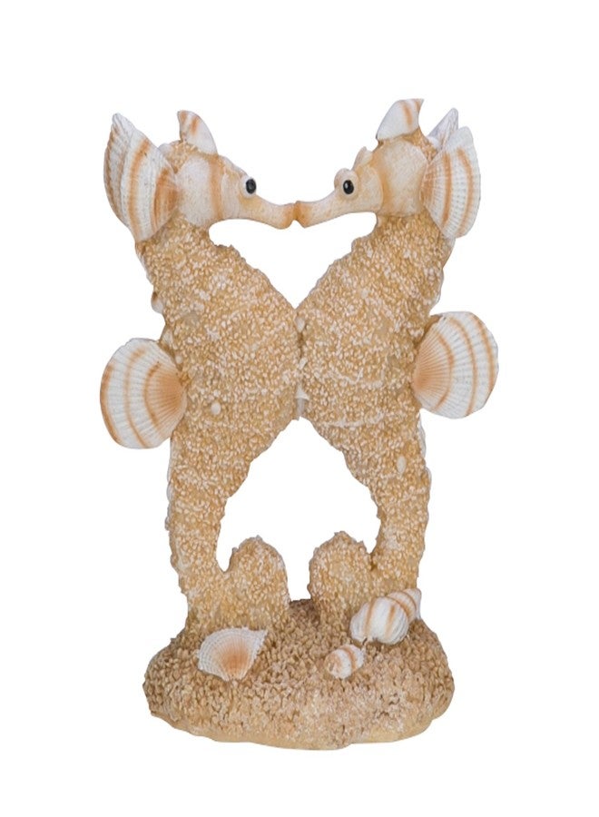 Beachcombers 03286 Sand/Shell Kissing Seahorses, Tan