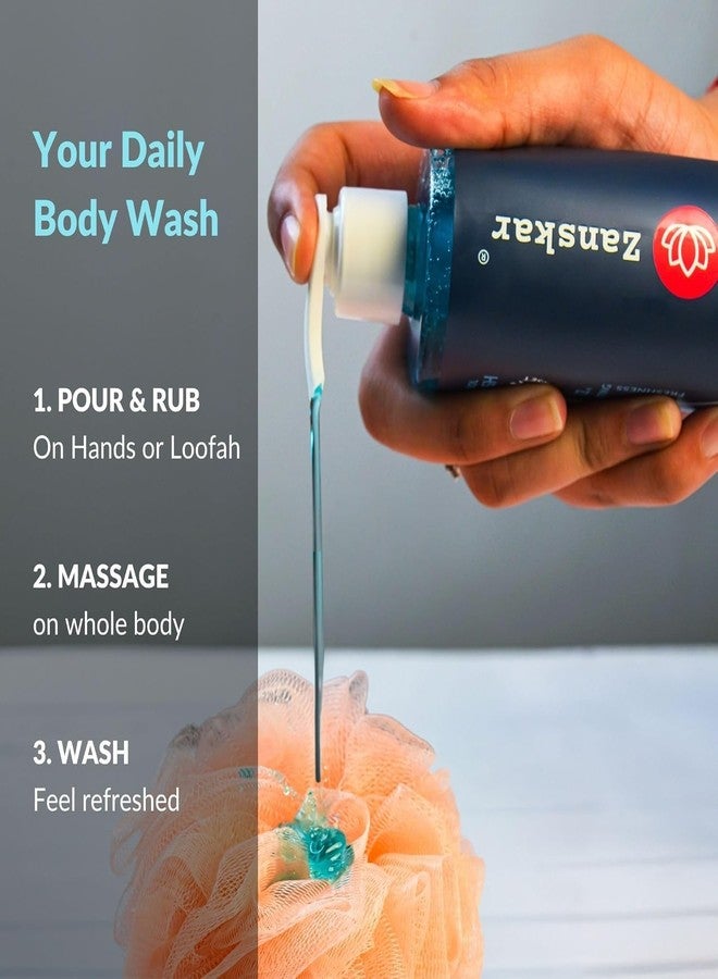 Zanskar Epsom Body Wash (315 ml) for Workout Recovery | Active Lifestyle Shower Gel | Sore Muscles & Fatigue Relief | Salicylic Acid + Niacinamide + Amino Acids | Suitable for all Skin Types (Pack of 2) - Image 5