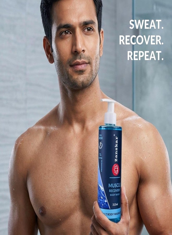 Zanskar Epsom Body Wash (315 ml) for Workout Recovery | Active Lifestyle Shower Gel | Sore Muscles & Fatigue Relief | Salicylic Acid + Niacinamide + Amino Acids | Suitable for all Skin Types (Pack of 2) - Image 3
