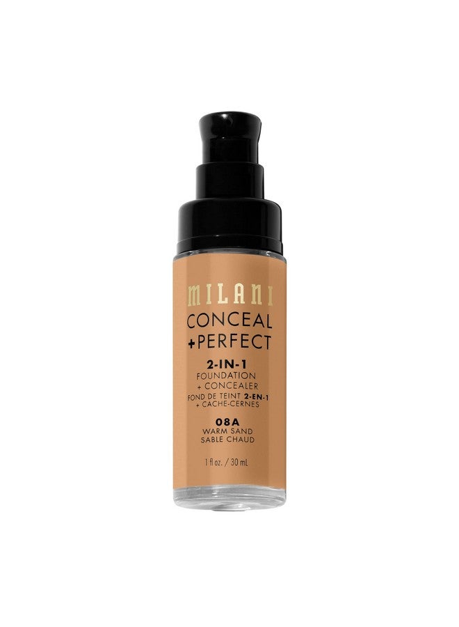 MILANI Conceal + Perfect 2 In 1 Foundation + Concealer Warm Sand (1 Fl. Oz.) Cruelty Free Liquid Foundation Cover Under Eye Circles Blemishes & Skin Discoloration For A Flawless Complexion - Image 3