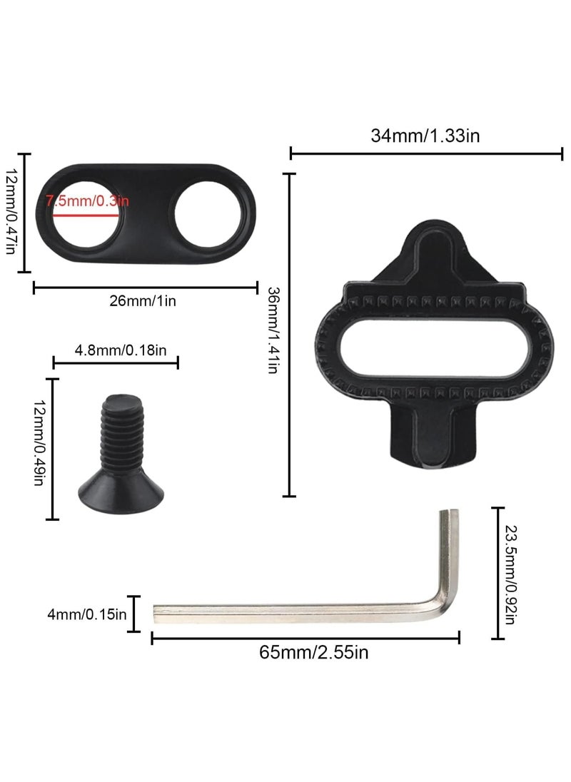 Oasisgalore - 2 Pack Bike Cleats for Cycling Shoes，X-Track Pedals for Spinning, Indoor Cycling, and Mountain Biking with Stability - Image 1