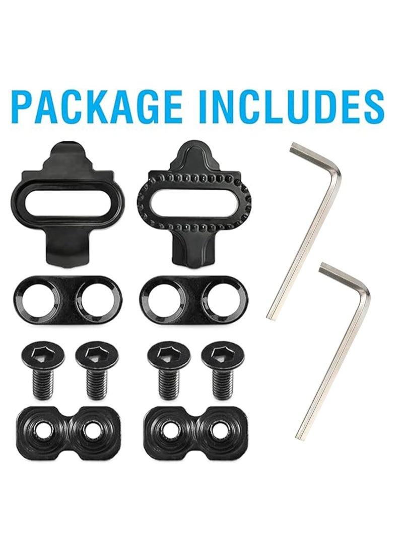 Oasisgalore - 2 Pack Bike Cleats for Cycling Shoes，X-Track Pedals for Spinning, Indoor Cycling, and Mountain Biking with Stability - Image 1