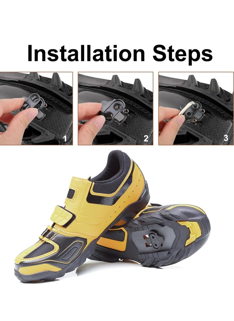 Oasisgalore - 2 Pack Bike Cleats for Cycling Shoes，X-Track Pedals for Spinning, Indoor Cycling, and Mountain Biking with Stability - Image 1
