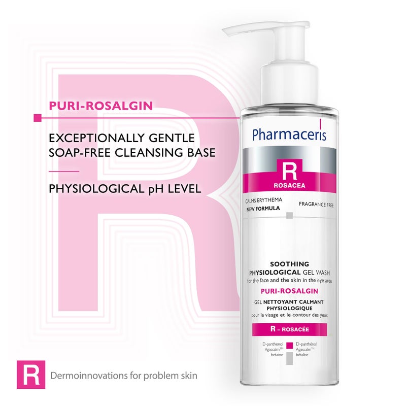 Pharmaceris R - PURI-ROSALGIN face gel wash for Rosacea skin (200 ml) by Dr. Irena Eris - Pharmaceris R - Image 4