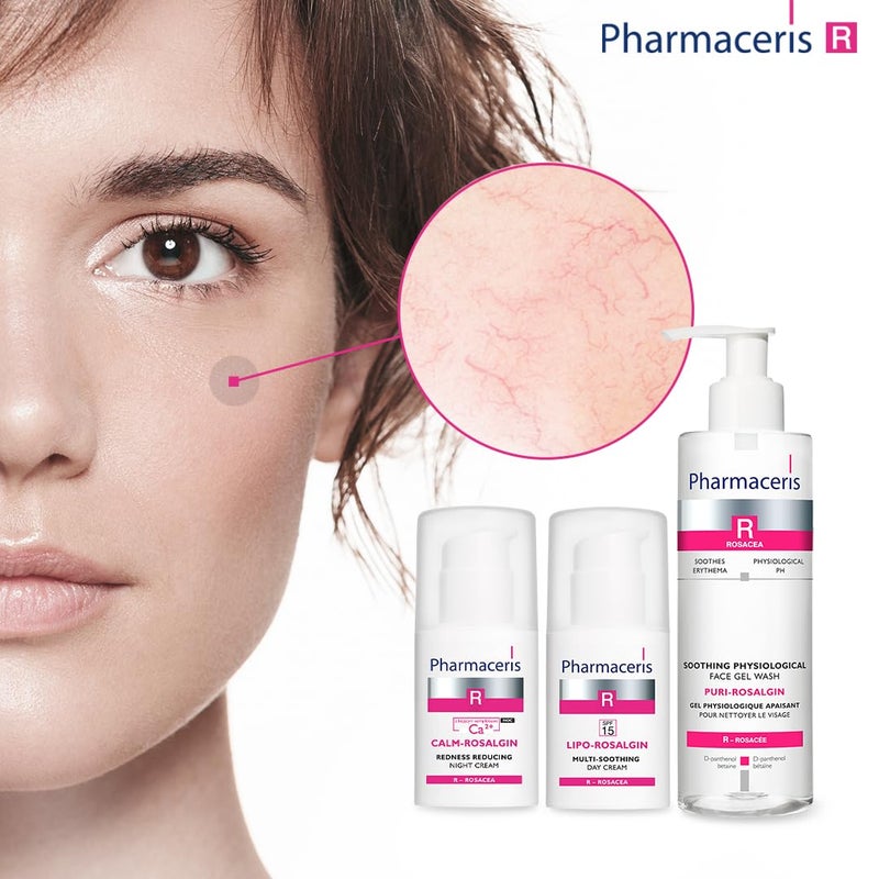Pharmaceris R - PURI-ROSALGIN face gel wash for Rosacea skin (200 ml) by Dr. Irena Eris - Pharmaceris R - Image 2