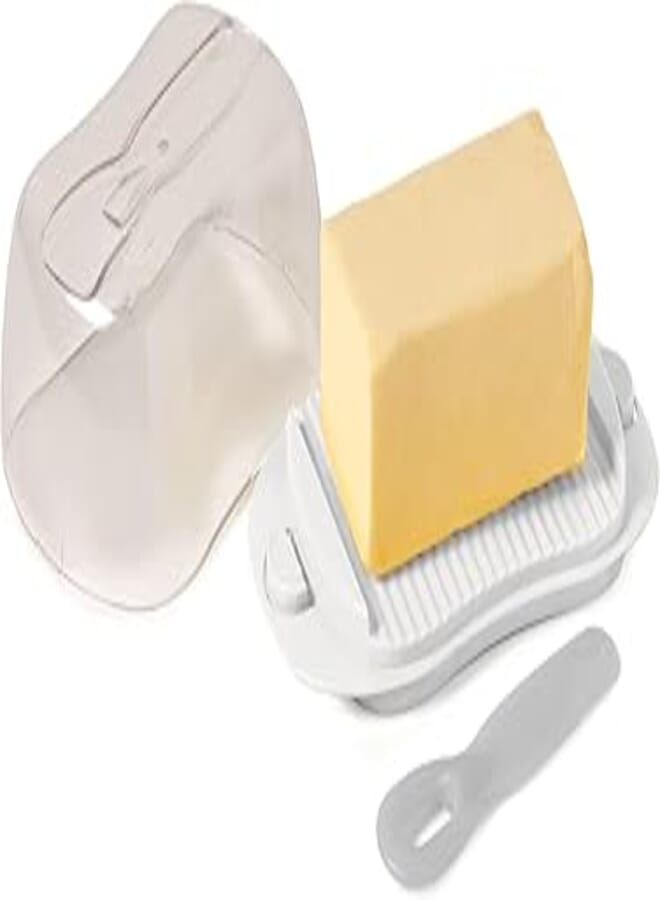 Snips | Butter Dish 0,50 LT | Tray with 2 Safety Locks, Bell Transparent Butter Spread | Dimensions 18x10x7 cm | Made in Italy | 0% BPA and Phthalate Free 000863