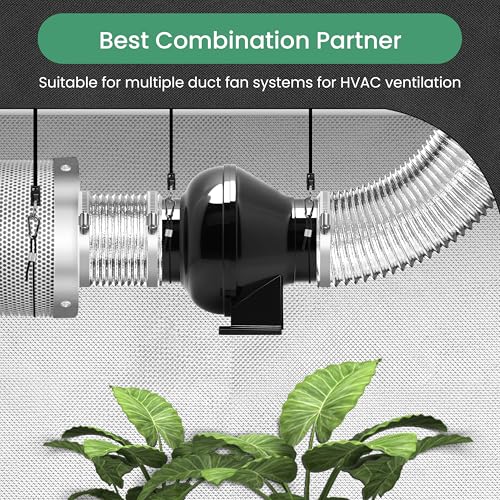 InfiniPower Flexible 8-Inch Aluminum Ducting, Dryer Vent Hose, Heavy-Duty Three-Layer Protection, 25-Feet Long for Heating Cooling Ventilation and Exhaust, Silver - Image 2