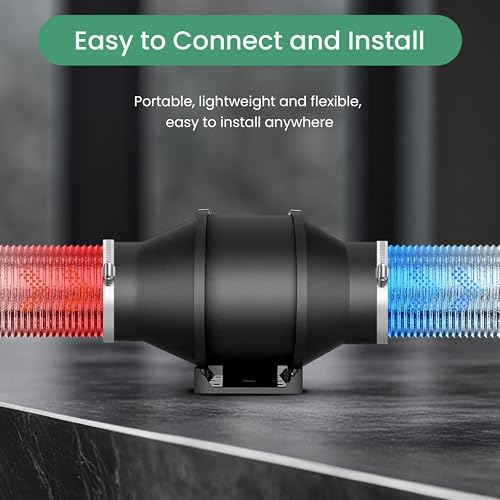 InfiniPower Flexible 8-Inch Aluminum Ducting, Dryer Vent Hose, Heavy-Duty Three-Layer Protection, 25-Feet Long for Heating Cooling Ventilation and Exhaust, Silver - Image 5