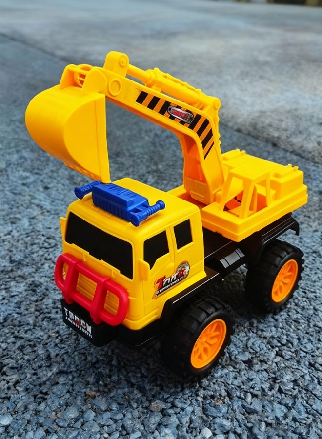 XiuWoo Excavator Toy Construction Vehicle—simulates sliding and pushing functions, rotates 360 degrees, suitable for boys and girls aged 3 and up for outdoor sand play and construction toys. - Image 3