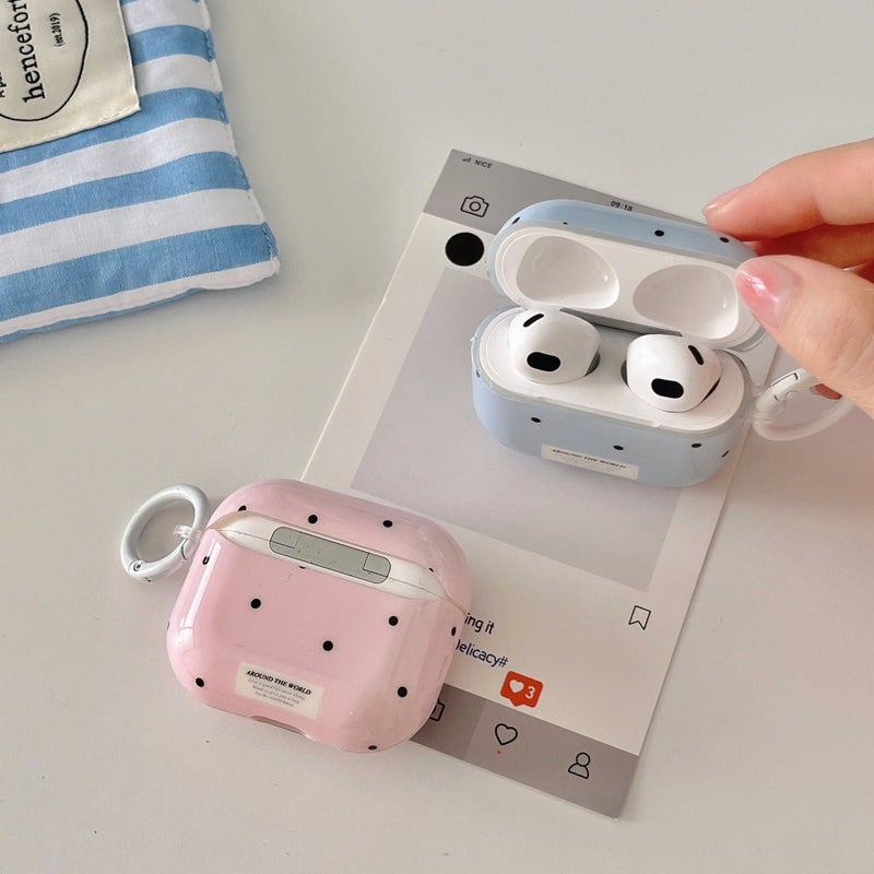 Pink Polka Dot Earphone Case Cover for Airpods Pro 2nd Generation - Image 5