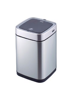 EKO Ecosmart X Rechargeable Sensor Trash Bin Silver and Black 12 L EK9252RGMT-12L  - Image 1
