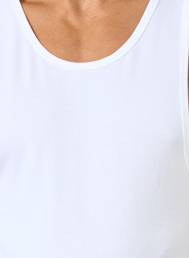 Styli Pack of 2 - Cotton Stretch Round Neck Vest - Image 5