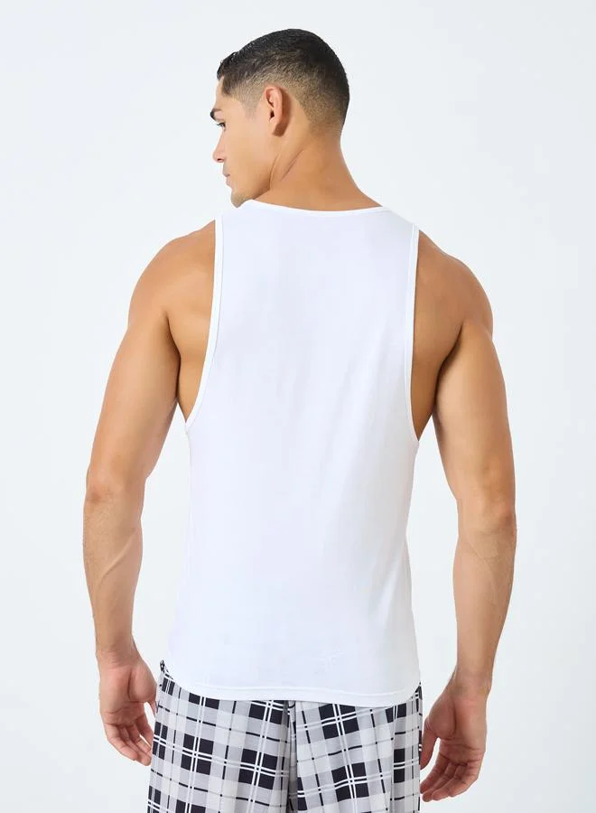 Styli Styli Pack of 2 - Cotton Stretch Round Neck Vest