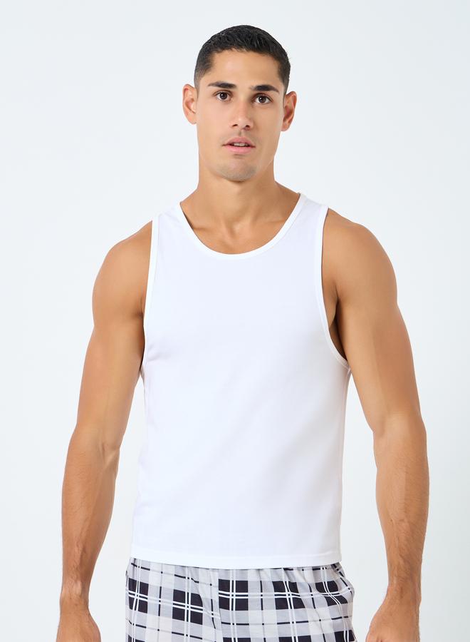Styli Pack of 2 - Cotton Stretch Round Neck Vest - Image 4