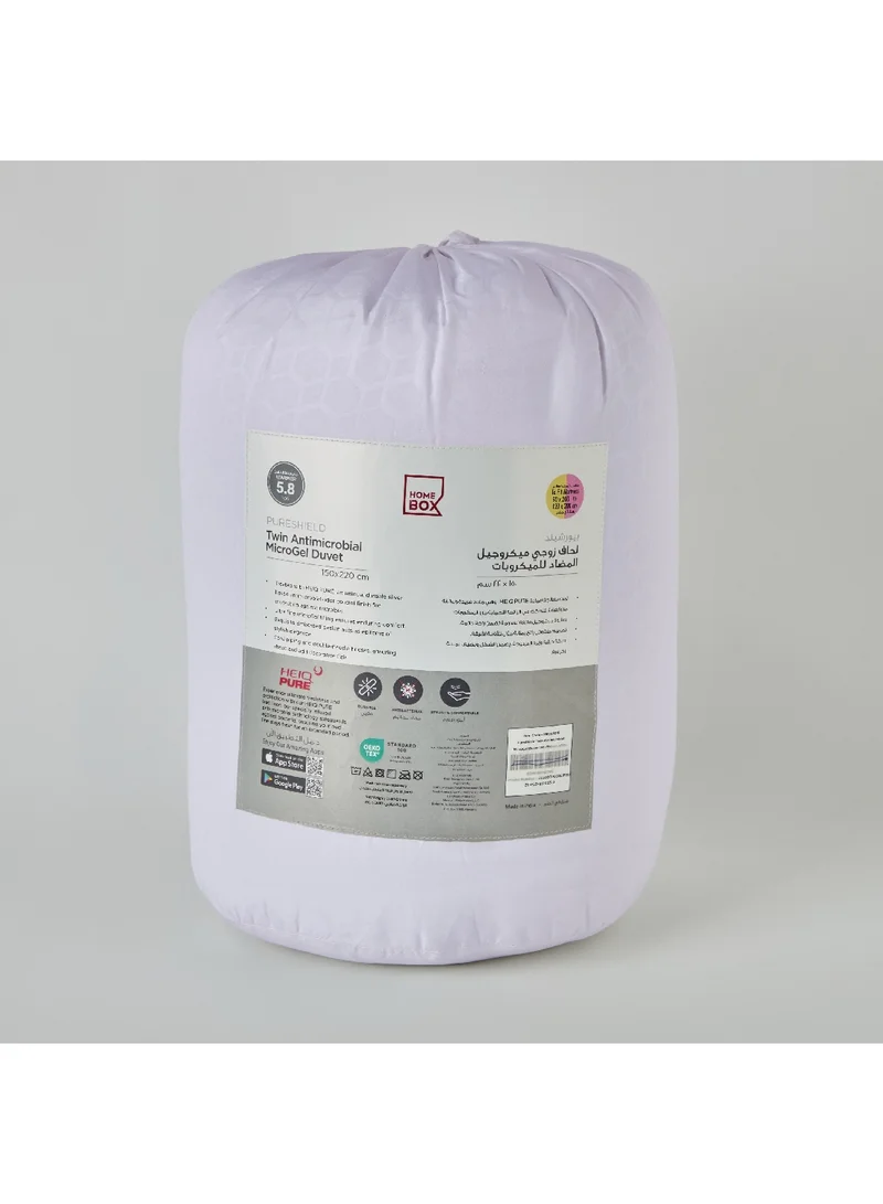 Home Box PureShield Twin Antimicrobial Microfibre Duvet 150 x 220 cm