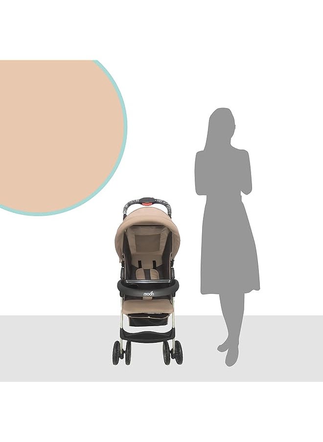 erorex Bezik One Fold Stroller Biege  - Image 4
