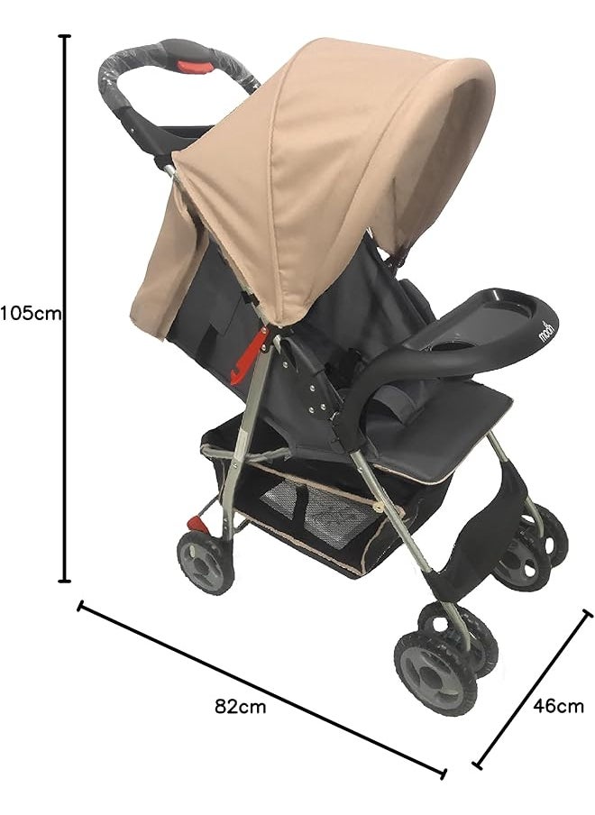 erorex Bezik One Fold Stroller Biege  - Image 5
