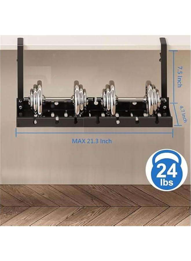 HOOKOR Extendable Under Desk Cable Management Tray No Drilling Metal Cable Management Tray Under Desk with Clamp, Retractable Power Strip Cord Holder for Wire Management (Black) - Image 3