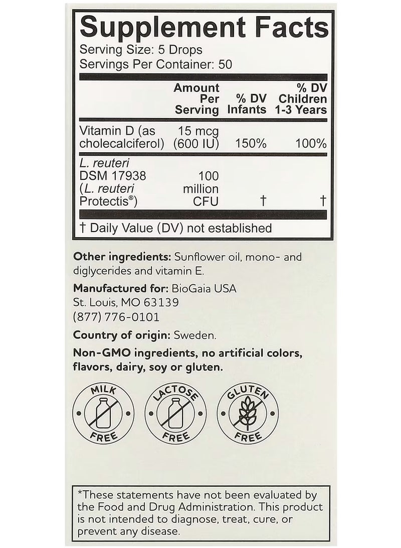 بيوجايا قطرات بروبيوتيك للأطفال مع فيتامين د تعزز النمو الصحي لجهاز المناعة والجهاز الهضمي للأطفال - Image 4