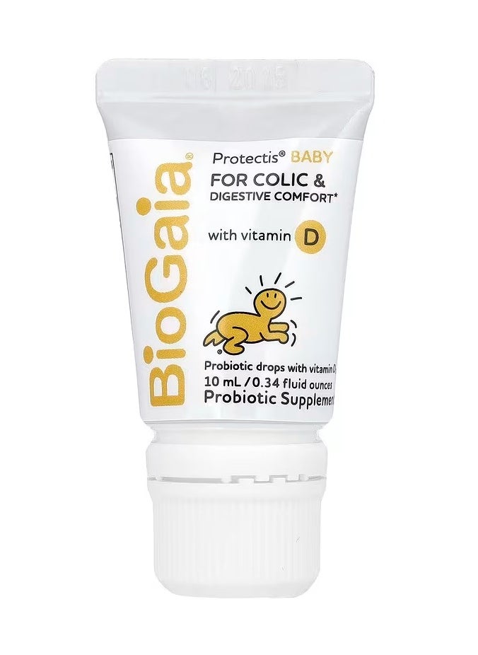 BioGaia Protectis Baby, Probiotic Drops with Vitamin D3, 0.34 fl oz (10 ml)  - Image 2