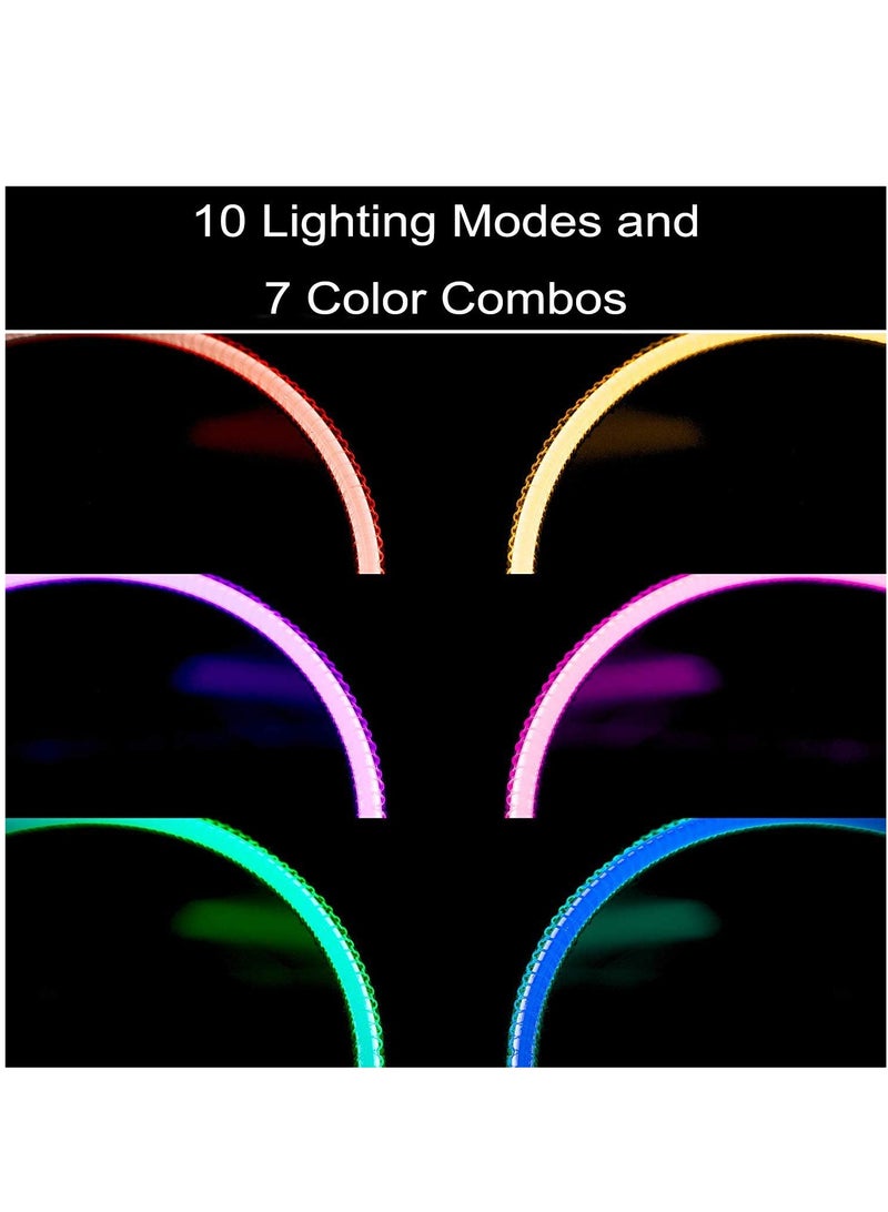 FlashHawk Large RGB Gaming Mousepad with Nonslip Base 14 Kinds of RGB Lights Mode for Live Broadcasting, Gaming and Work 800x300x4mm - Image 3