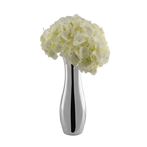 nambe Stryker Flower Vase | 9-Inch | Vases for Centerpiece Table Home Indoor Desk Décor | Mid Century Modern Style Vase for Wedding Housewarming Gift | Made of Metal Alloy - Image 2