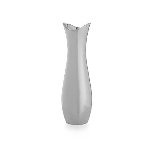 nambe Stryker Flower Vase | 9-Inch | Vases for Centerpiece Table Home Indoor Desk Décor | Mid Century Modern Style Vase for Wedding Housewarming Gift | Made of Metal Alloy - Image 4