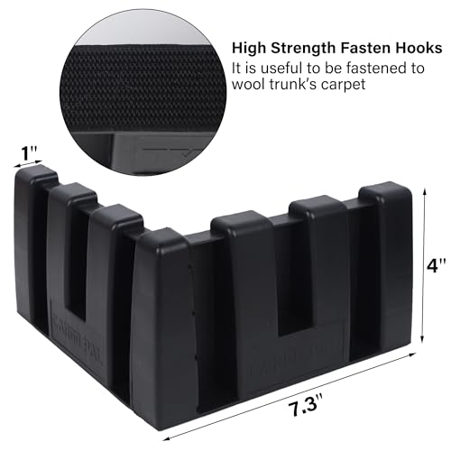 YOFIT Multipurpose Cargo Organizer Blocks Car Trunk Storage Organizer Blocks, Should Be Used with Wool Trunk's Carpet for Car/Truck/SUV/Van, Set of 4 - Image 2