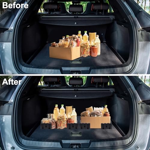 YOFIT Multipurpose Cargo Organizer Blocks Car Trunk Storage Organizer Blocks, Should Be Used with Wool Trunk's Carpet for Car/Truck/SUV/Van, Set of 4 - Image 5