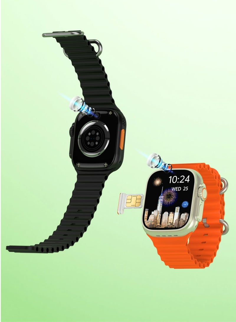 Modio Ultra Smart Watch ST10 _Android Smart Watch HD 2.2 inch Display With Sim Full Touch Screen 4Gb Ram 64 Gb 3 Set Strap and Wireless Charger - Image 2