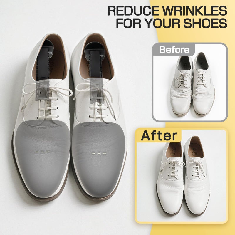 Shoe Washing Machine Bag,Laundry Shoe Bag Washer and Dryer Reusable Shoe Cleaning bags for Sneaker Tennis Shoes Unstain Cleaner Kit Include Pair of Adjustable Shoe Trees & Travel Bag (Grey 5pc) - Image 5