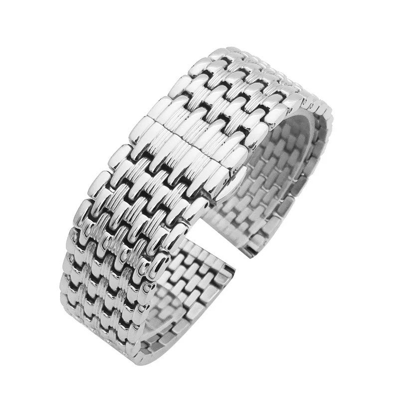 Bluejw Fashion Solid 304 Stainless Steel Watch Band Replacement Strap for 18mm 20mm 22mm Watches – Durable Metal Bracelet Compatible with Multiple Watch Models - Image 4