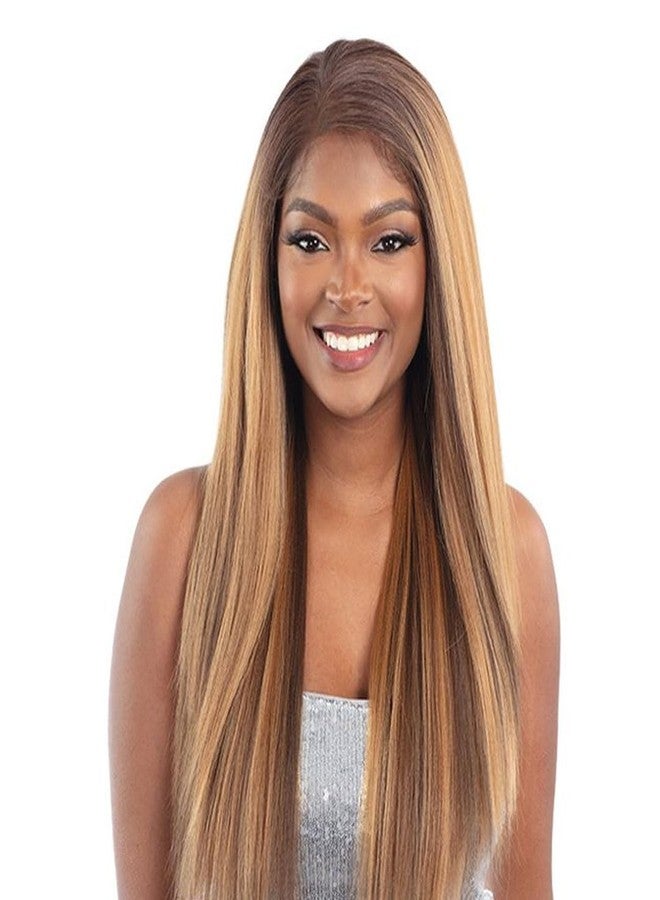 Shake-N-Go Snatched Glueless Lace Synthetic Wig - Lumi (Color : 4 Medium Brown) - Image 1