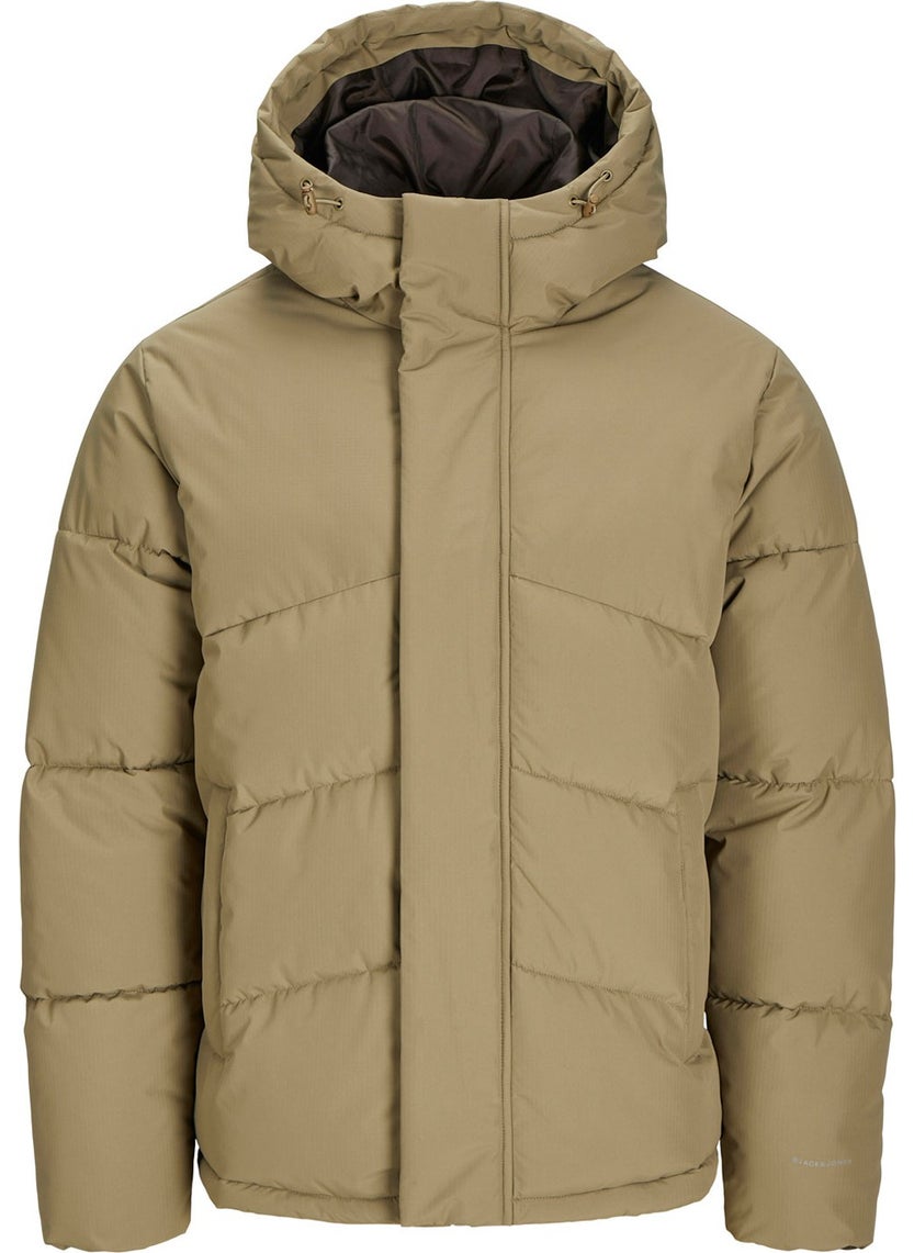 Jack Jones - Jjworld Puffer Jacket Beige Men's Coat - Image 1