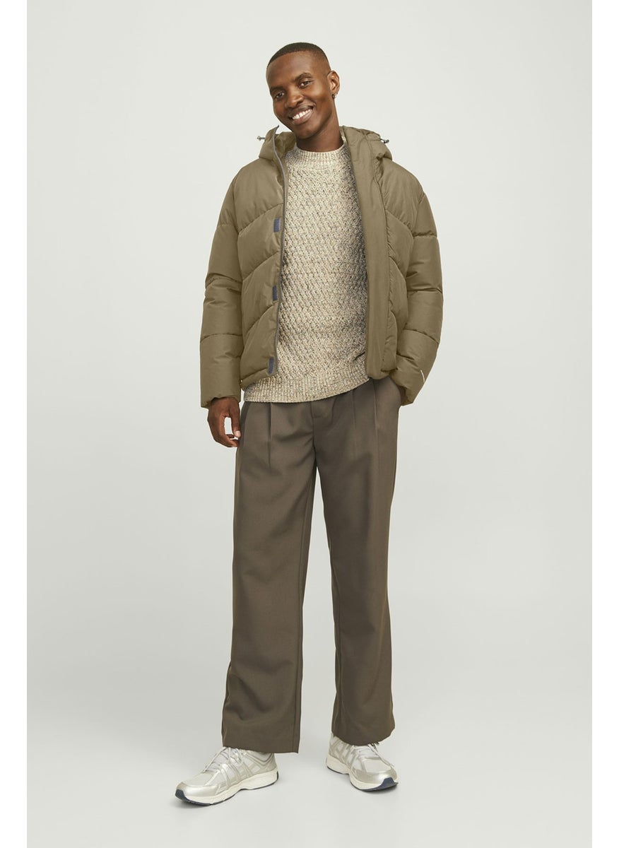 Jack Jones - Jjworld Puffer Jacket Beige Men's Coat - Image 1
