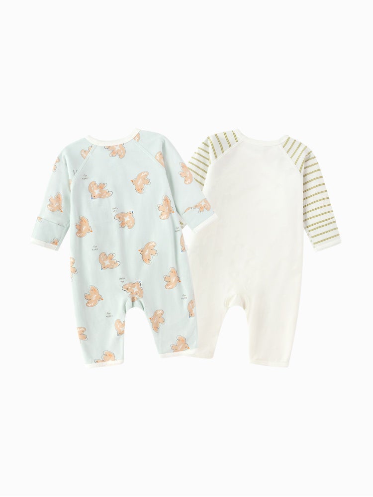 Balabala Unisex Set Of Two Wrap Style Bodysuits - Image 2