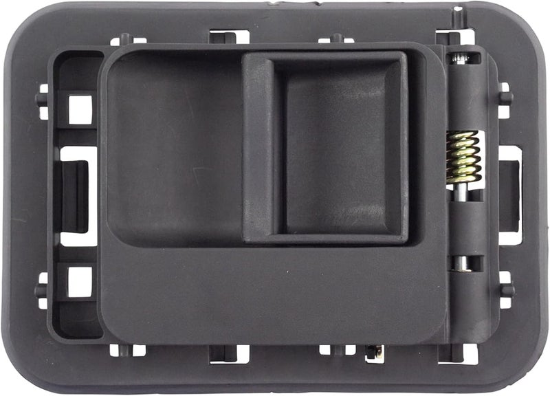 TRQ Front Left Interior Door Handle Black Drivers Side Compatible with 1995-2001 Kenworth T300 1995-1996 T400 T450 T600A T800 W900 - Image 1