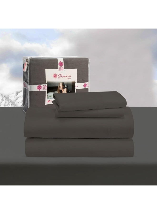 CASA COPENHAGEN Luxuria 4Pcs King Sheet Set