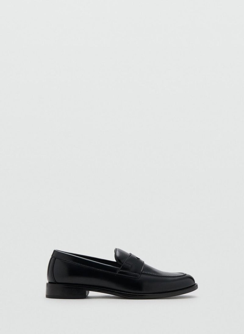 Mango Man Nappa leather-effect moccasins - Image 1