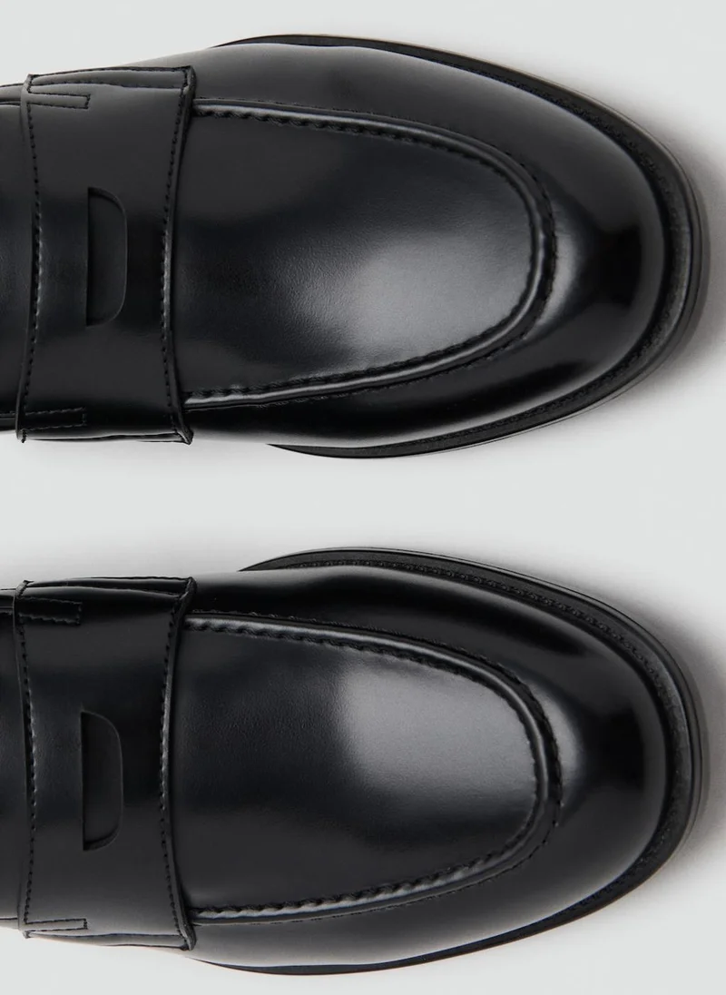 Mango Man  Nappa leather-effect moccasins for Men | Best Price UAE