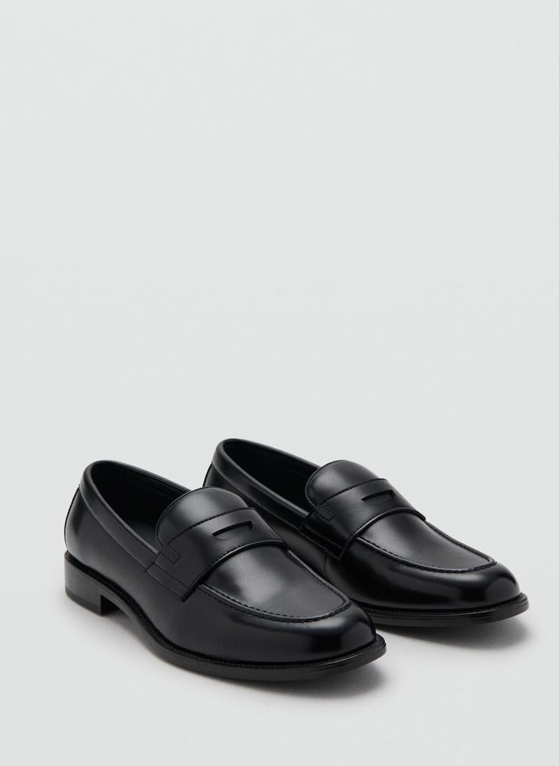Mango Man Nappa leather-effect moccasins - Image 2
