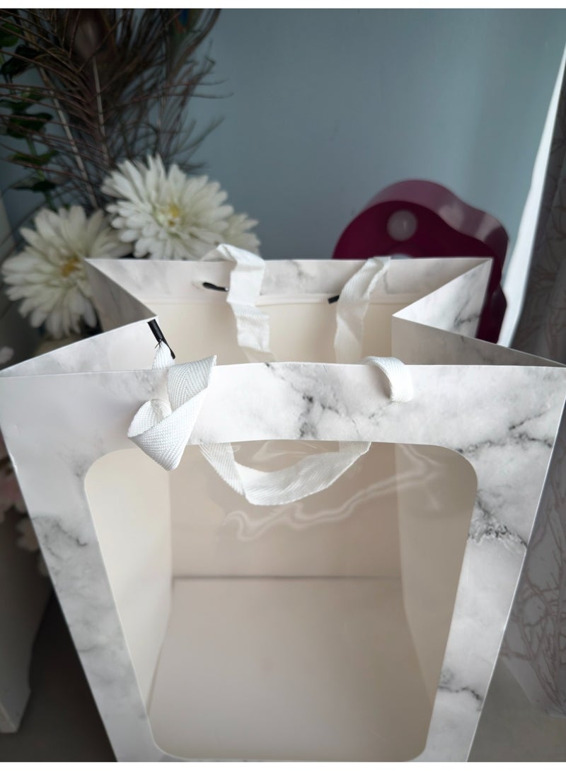 Moon Berry Marble Finish Large Bags Transperant Front - Sold Per Pc - Image 2