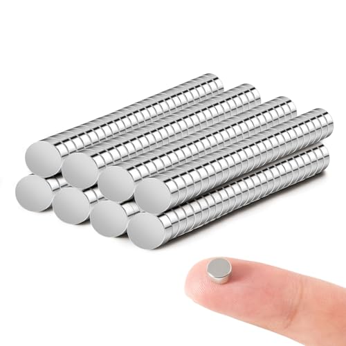 rhinocats 200 Pcs Small Round Magnets, 6x3mm Mini Magnets for 3D Printings,Crafts,DIY Hobbies,Science - Image 1