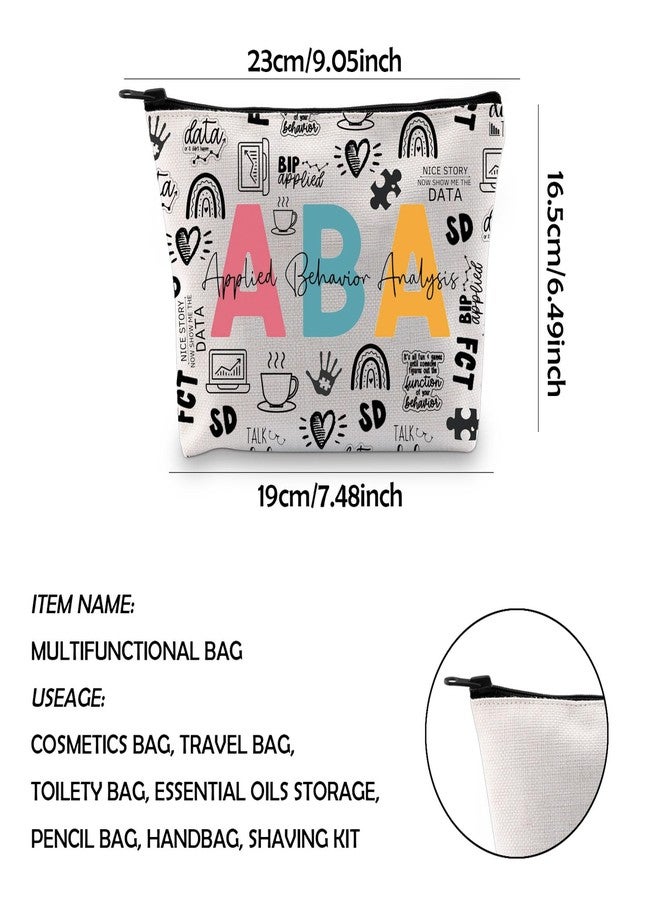 WCGXKO معالج سلوكي ABA هدية معالج سلوكي ABA مجموعة أدوات البقاء على قيد الحياة لمعالج ABA حقيبة مكياج بسحاب (ABA ap) - Image 2