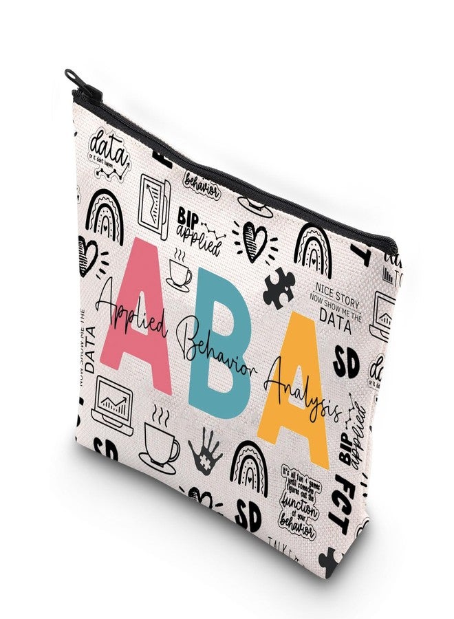 WCGXKO معالج سلوكي ABA هدية معالج سلوكي ABA مجموعة أدوات البقاء على قيد الحياة لمعالج ABA حقيبة مكياج بسحاب (ABA ap) - Image 1