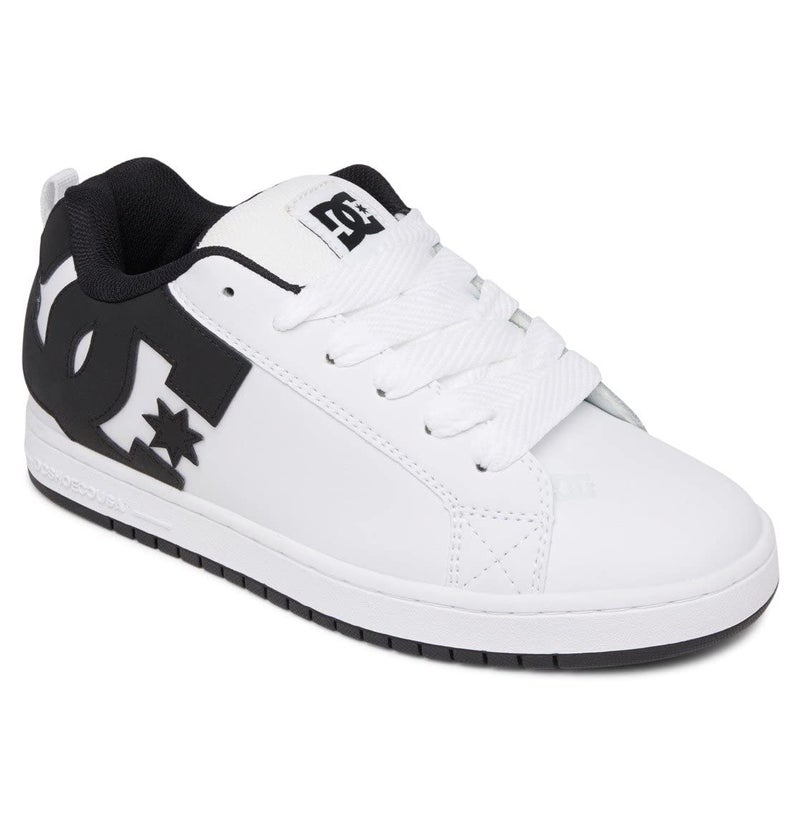 DC Shoes DC Court Graffik Trainers White Black Black - Image 2