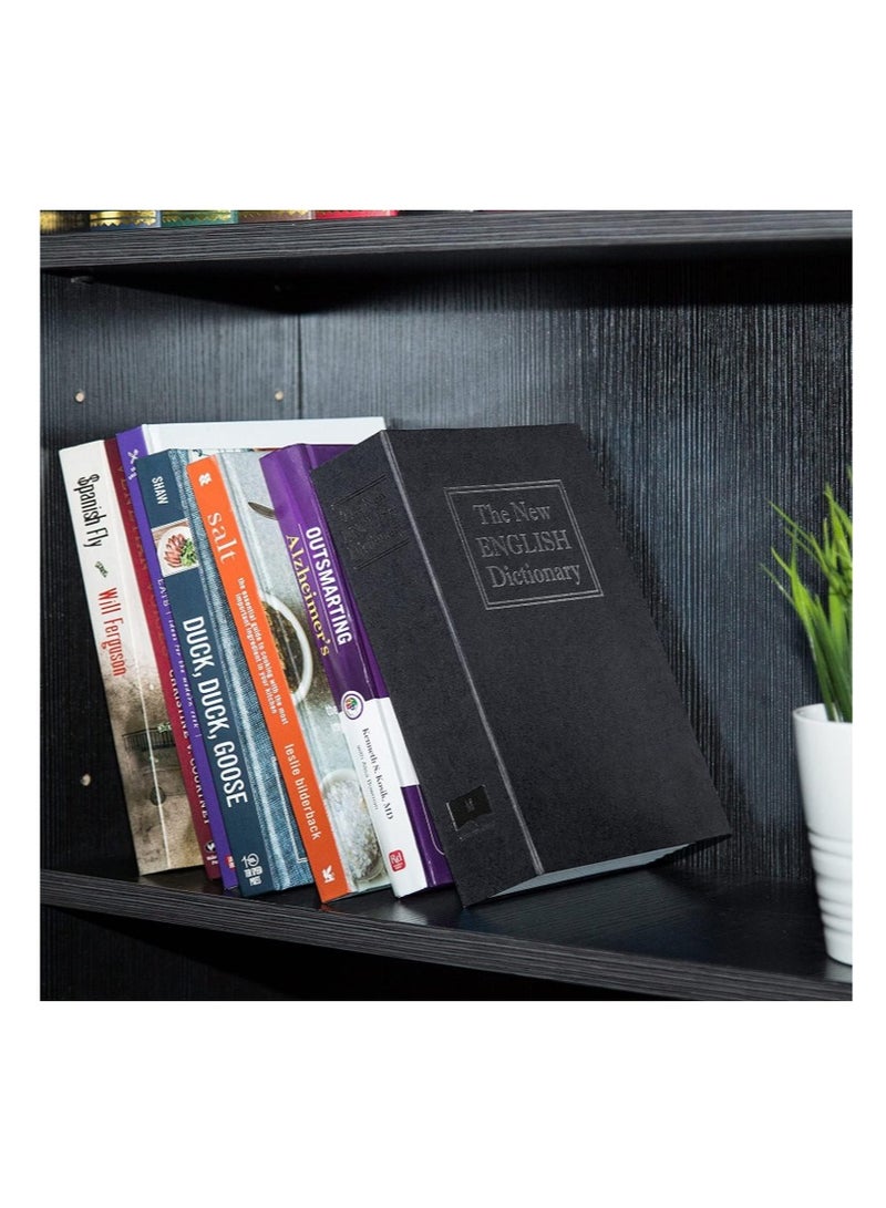 Multi color - Metal Safe 24 x 15.5 x 5.5 cm with key In The Form Of A Real Book To Save Money - Real Book Safe - Book Safe, Dictionary Diversion Hidden Book Portable Safe Box, for Storing Money, Jewelry and Passport - small metal safe box, book shape For jewelry and money - Image 3