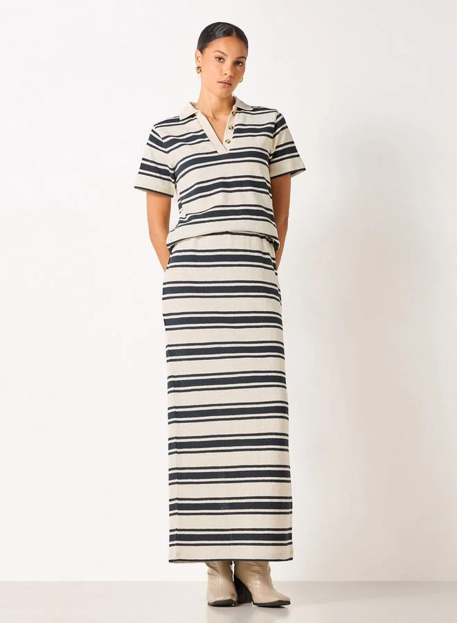 Lee Cooper Lee Cooper Striped Polo T-shirt with Short Sleeves