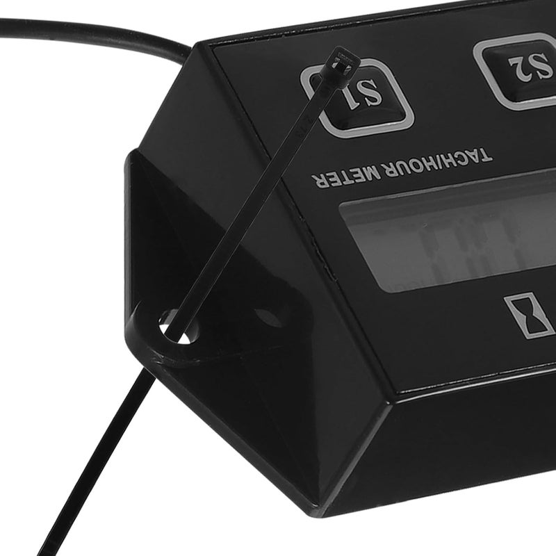عداد سرعة الإزميل الرقمي وعداد سرعة الدراجة النارية مع جهاز قياس السرعة بالنبضات الإلكترونية، ومقياس ساعات عمل المحرك الصغير لمحركات قص العشب، والمركبات الريفية الرباعية العجلات (ATV)، وصيانة المحركات البنزينية - Image 3