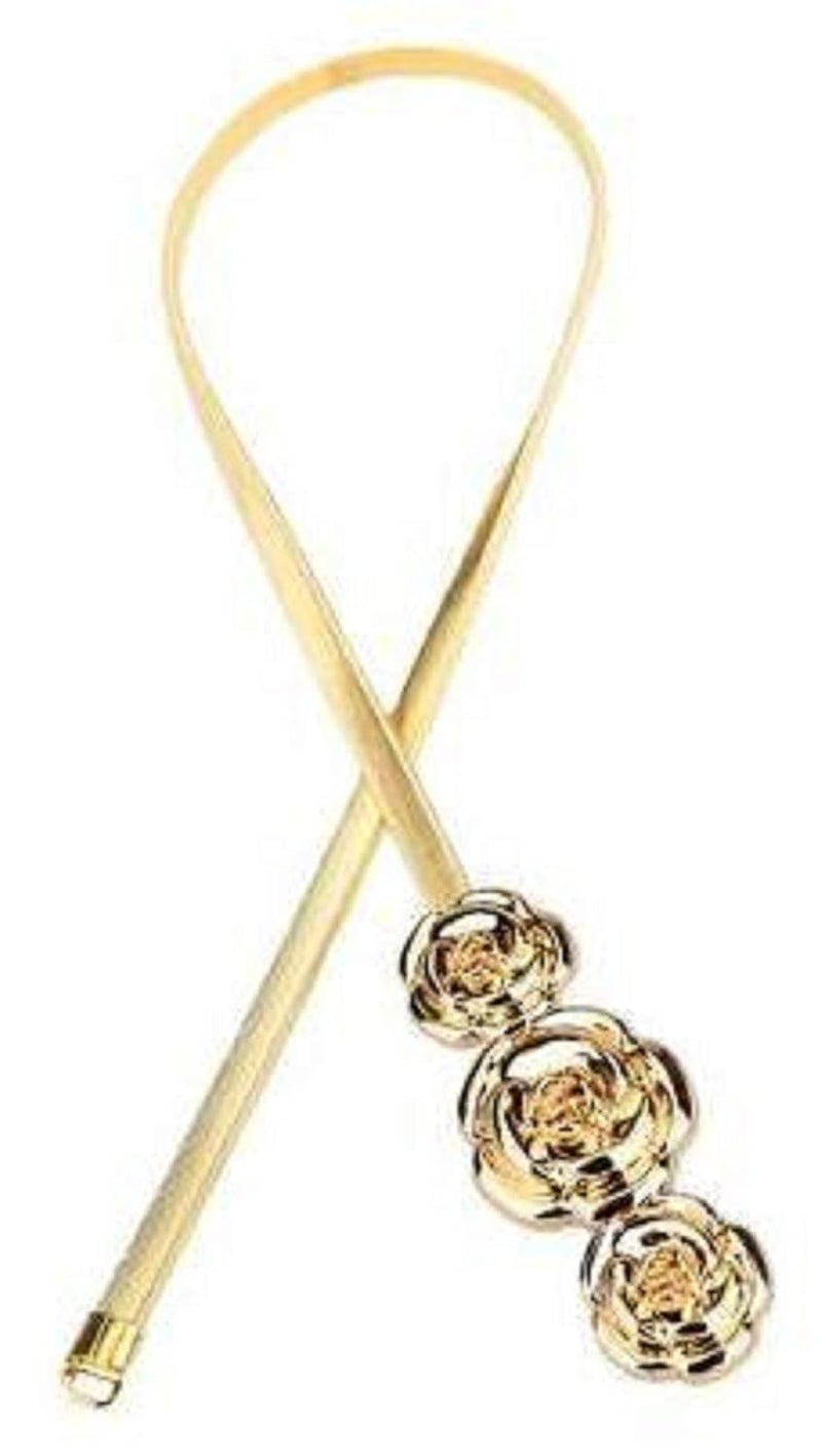 Vritraz Women And Girl Fashion Metal Stretchable Gold Plated Belly Chain Waist Belt Jewellery kamarband Waistband - Image 3
